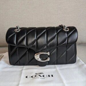 Coach tabby shoulder bag 26 with quilting black